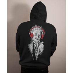 Albert Einstein Modelli siyah Kapşonlu sweat