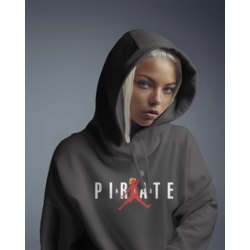 PIRATE BASKETBOL MODELLİ SİYAH SWEAT 