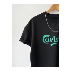  Unisex Baskılı Bisiklet Yaka T-shirt