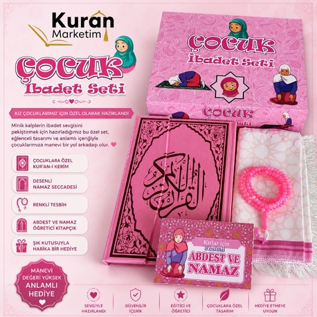 KIZ ÇOCUK İBADET SETİ KURANI KERİM