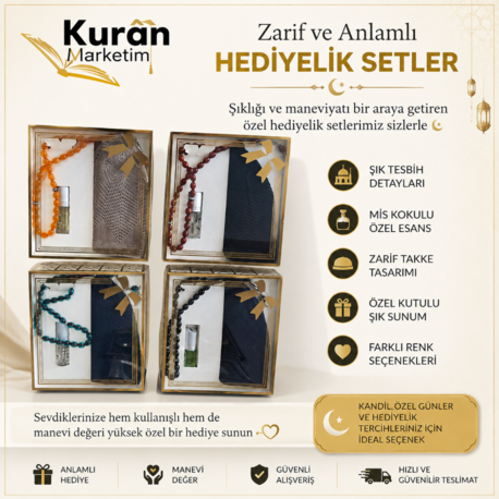 3 LÜ LÜKS SET (TAKKE-TESBİH-ESANS)