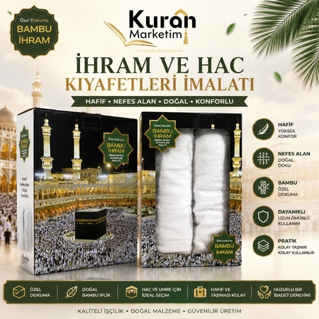 KUTULU ÖZEL DOKUMA BAMBU İHRAM