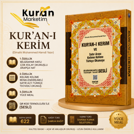 3 Özellikli Kur'an-ı Kerim Orta Boy