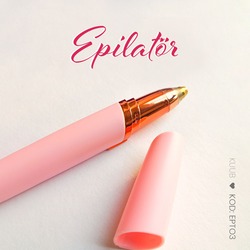 Pembe Kalem Model Pilli Epilatör Cihazı
