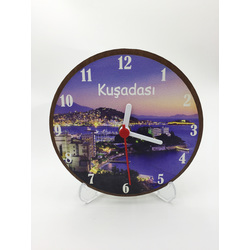 Kuşadası Akşam Temalı Masa ve Küçük Duvar Saati