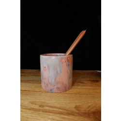 jesmonite penholder colourful 