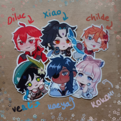 Genshin Impact sticker seti  #1