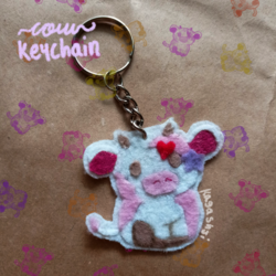 Özel tasarım cow keychain