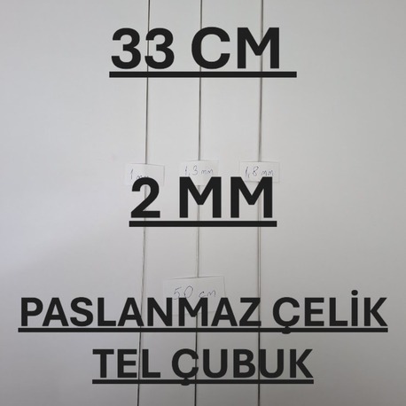 33 cm 2 mm Tel Şiş 