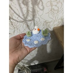 Ördekli bardak altlığı