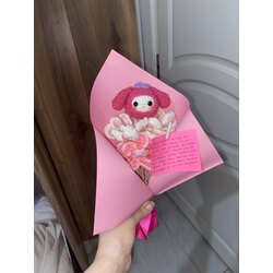 Lotus çiçekli My melody buket