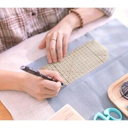 ısıya dayanıklı katlama ve çizim cetveli