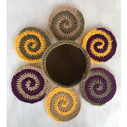 Sepetinde 6lı Spiral Bardak Altlığı2
