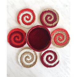 Sepetinde 6lı Spiral Bardak Altlığı