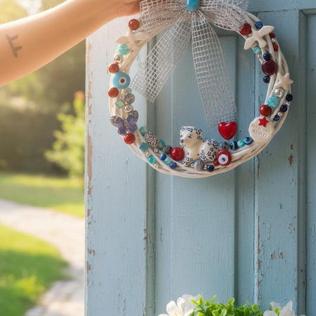 El Yapımı Kapı Süsü 25 cm 