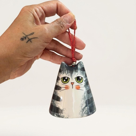 Seramik Kedi Çan