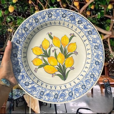 Limonlu Haliç işi Çini Tabak