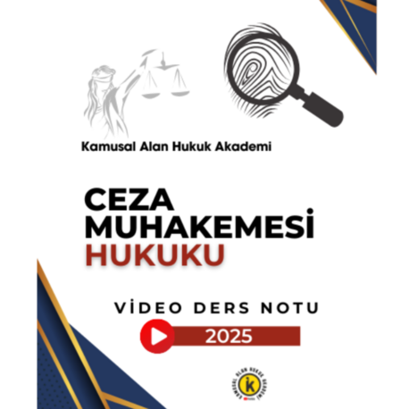 Ceza Muhakemesi Hukuku Kamusal Alan Video Ders Notları PDF