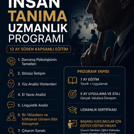 İnsan Tanıma Yöntemleri Uzmanlık Eğitimi