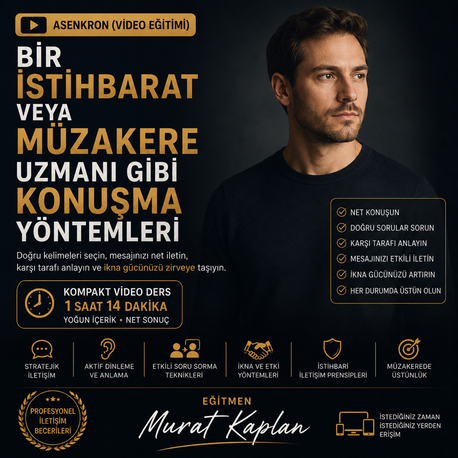 ASENKRON Bir İstihbarat ya da Müzakere Uzmanı Gibi Konuşun
