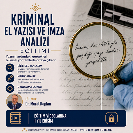 ASENKRON Kriminal El Yasısı ve İmza Analizi Yöntemleri Eğitimi