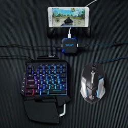 Pubg oyun konsolu 3 in 1 klavye mouse ve bağlayıcı