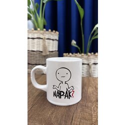 Napak yazılı porselen kupa