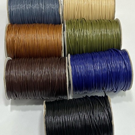 Deri İp / Bileklik İpi / Takı Tasarım İpi / 72 Metre ( 1 top )  / 2 mm 