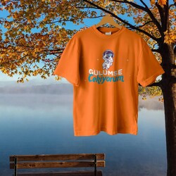 gülümse çekiyorum tasarım t-shirt