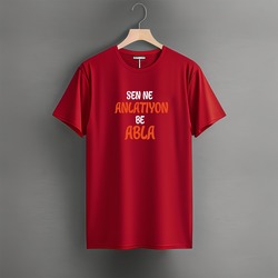 Sen Ne anlatıyin be Abla Tasarım T-shırt