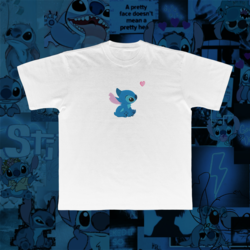 Stitch Mavi Tişört