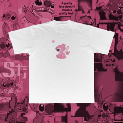 Stitch Pembe Tişört