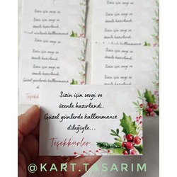 Teşekkür kartı 