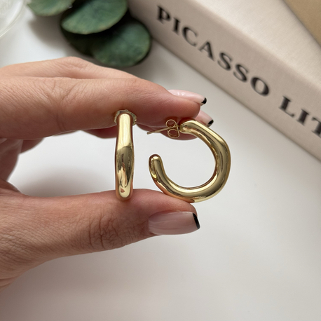 Xuping 14k Gold Halka Küpe(2,5cm)