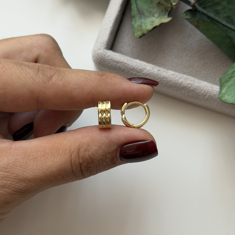 Xuping Gold Halka Küpe (1cm)