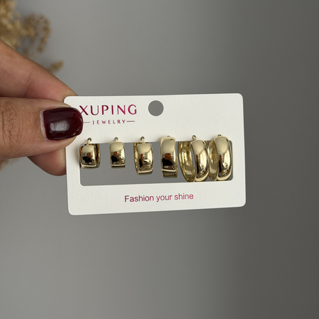 Xuping 6’lı Halka Küpe Seti
