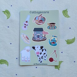 cottagecore sticker set