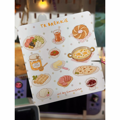 Türk Kahvaltısı Sticker Sayfası