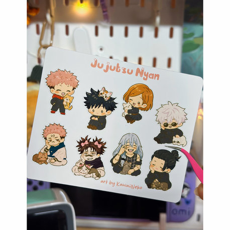 Jujutsu Nyan Sticker Sayfası
