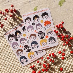 haikyu!! sticker seti