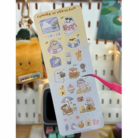 Summer in Nekoland Sticker Sayfası
