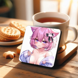 CatGirl Bardak Altlığı