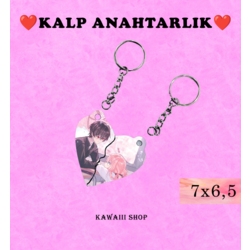 Kawaii Spesyel Kalp Anahtarlık