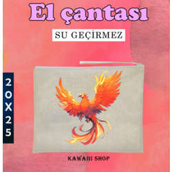 Anka Kuşu Bez El Çanta