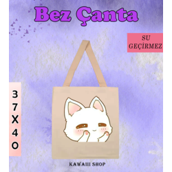 Kedi Bez Kol Çanta