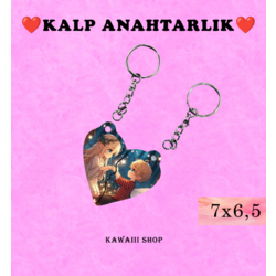 Kawaii Spesyel Kalp Anahtarlık