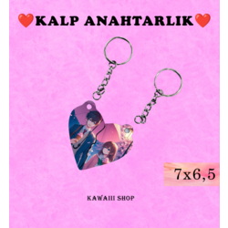 Kawaii Spesyel Kalp Anahtarlık