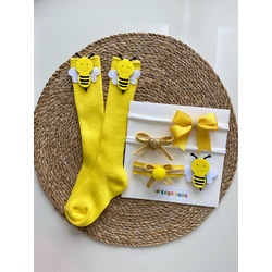 Dizaltı çorap & toka set 