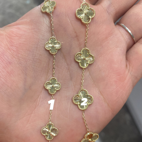 14k van cleef bileklik