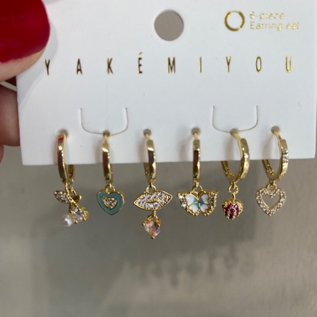 Kelebek Set Küpe
